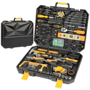 197-piece household and automotive hand tool kit with carry case - Main product view
