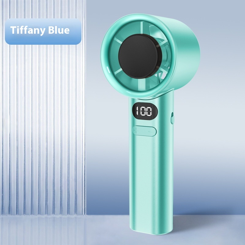 120-speed variable USB handheld fan with brushless motor - Green-1800 MA